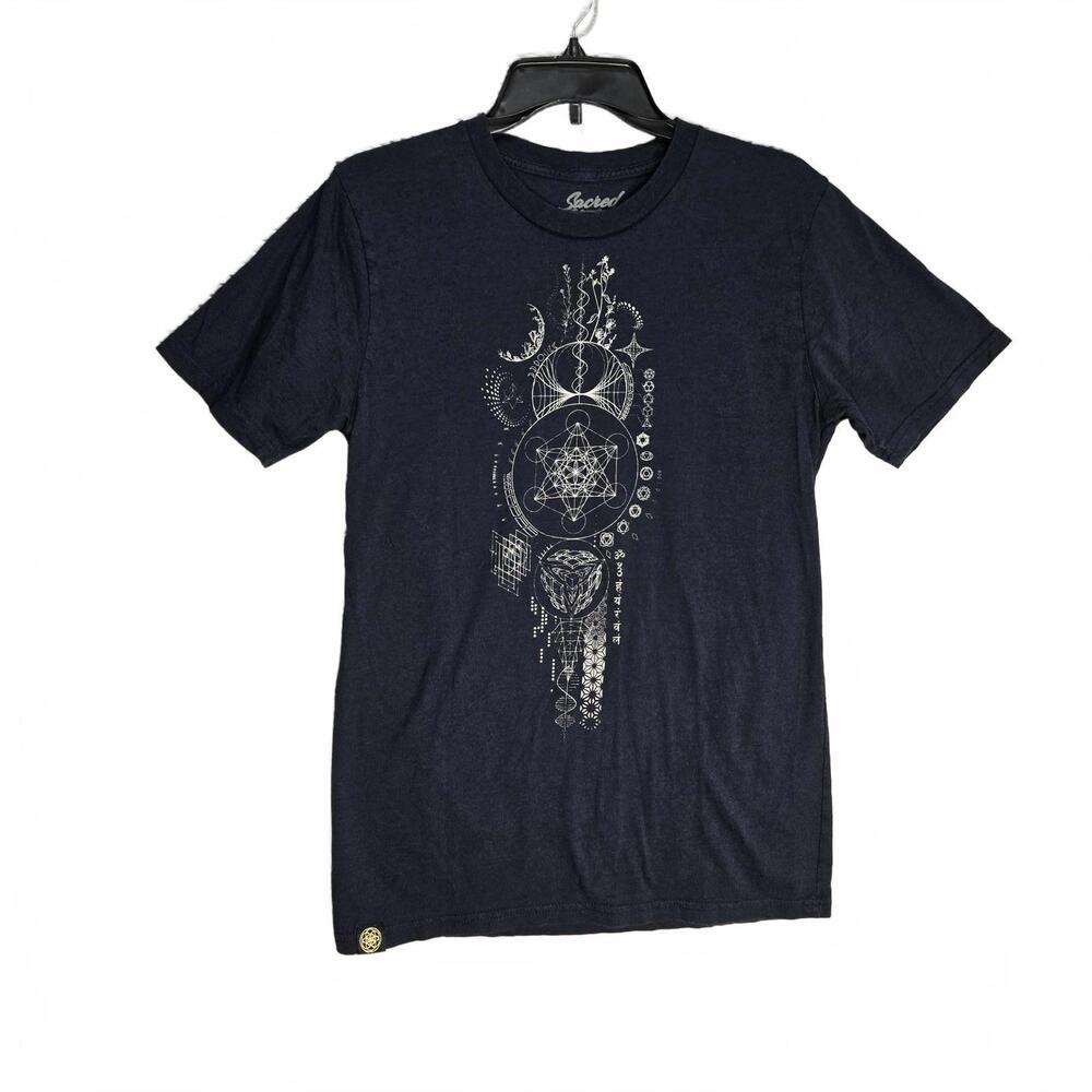 Sacred State Hemp Organic Cotton Tee Medium M Sacred Geometry Metatron's Cube